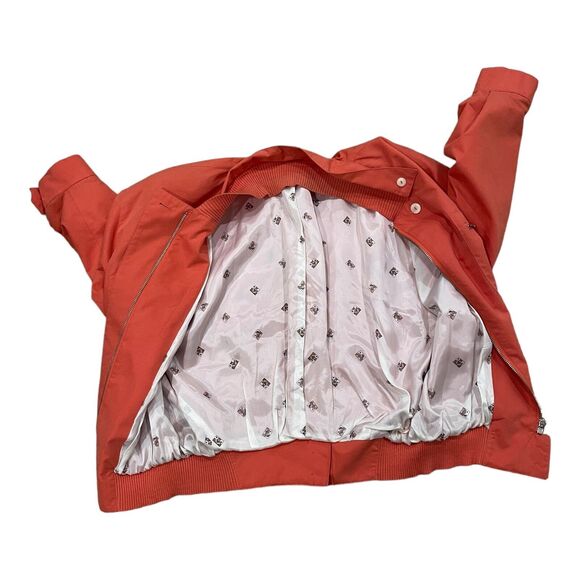 Vintage Crisca (ESCADA) Salmon Coral Bomber Jacket SZ 38 Made In Western Germany - Picture 2 of 4